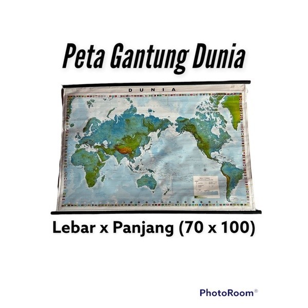 

Peta Dunia Gantung Ukuran 70x100 Cm (Kecil)
