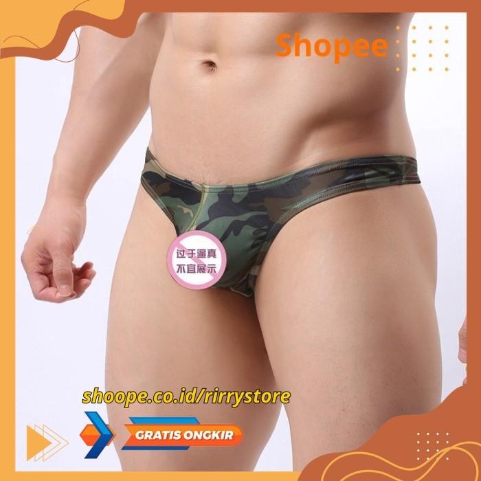 BRIEF PRIA MOTIF ARMY CELANA DALAM SEGITIGA    / BR302  BRIEF PRIA MOTIF ARMY  CELANA DALAM SEGITIGA