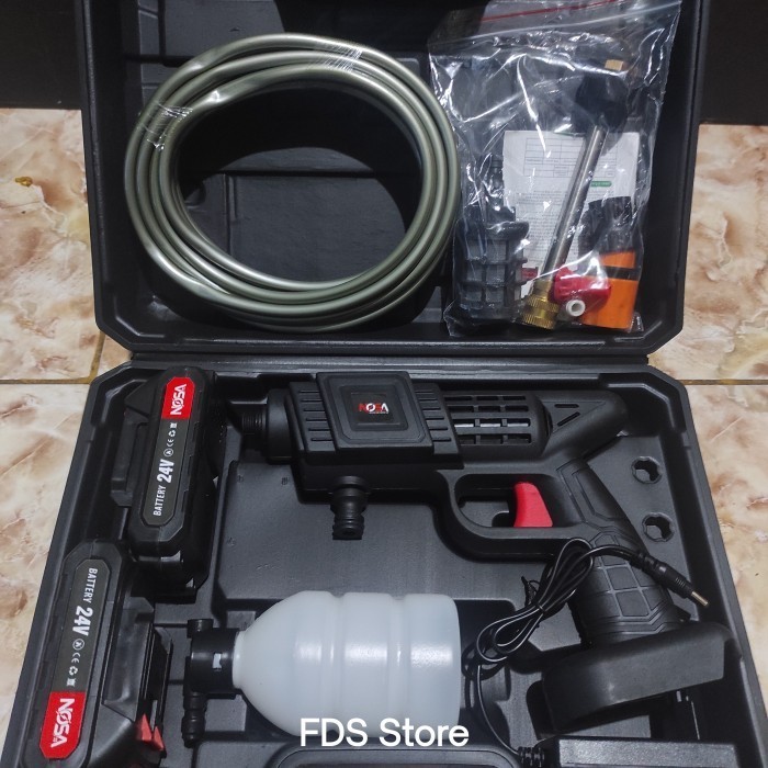 Terlaris Cordless Jet Cleaner Alat Cuci Motor Mobil 2 Baterai Promo Terbaru