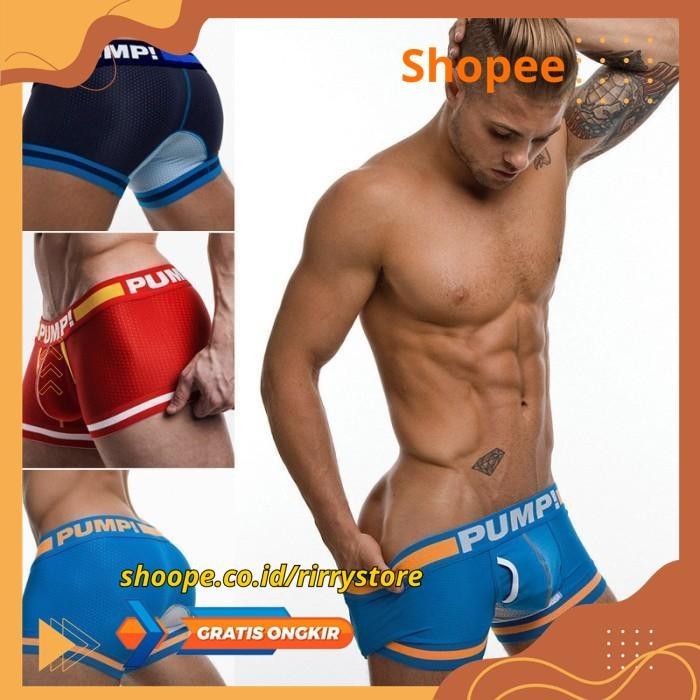 BOXER PRIA MERK PUMP! CELANA DALAM PRIA PUMP! MEN'S UNDERWEAR / BX118  BOXER PRIA MERK PUMP! CELANA 