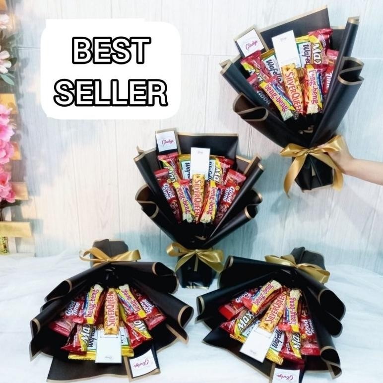 

PROMO MURAH Buket Coklat / Buket Silverqueen / Buket Makanan / Buket Wisuda Murah / Buket Ulang Tahun | Buket Hari Guru