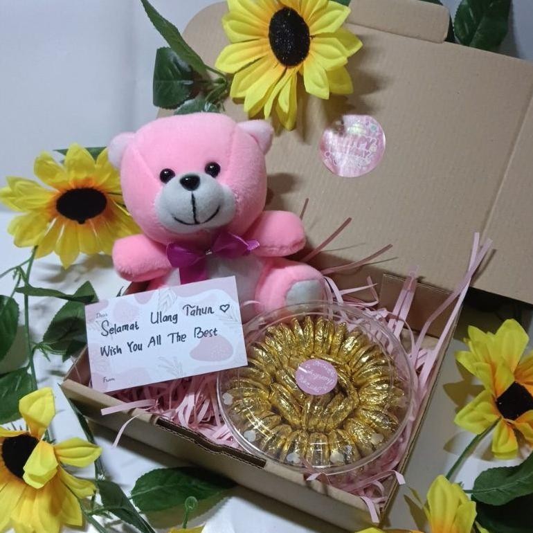 

PROMO MURAH Kado/Hampres/Gift box Coklat Ulang Tahun, Anniversary, Graduation dll custom ucapan