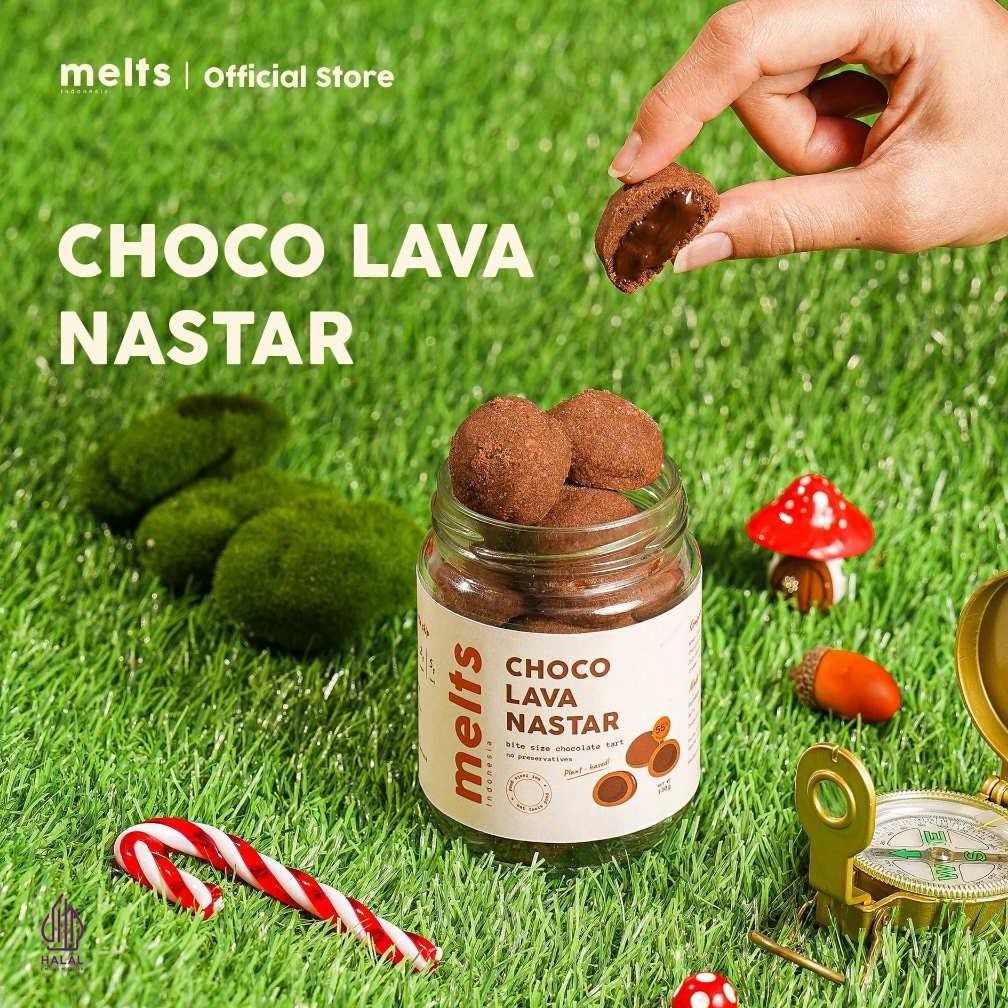 

PROMO MURAH Melts Choco Lava Nastar | Snack Nastar Cokelat Lumer Premium Hampers Plant Based Vegan