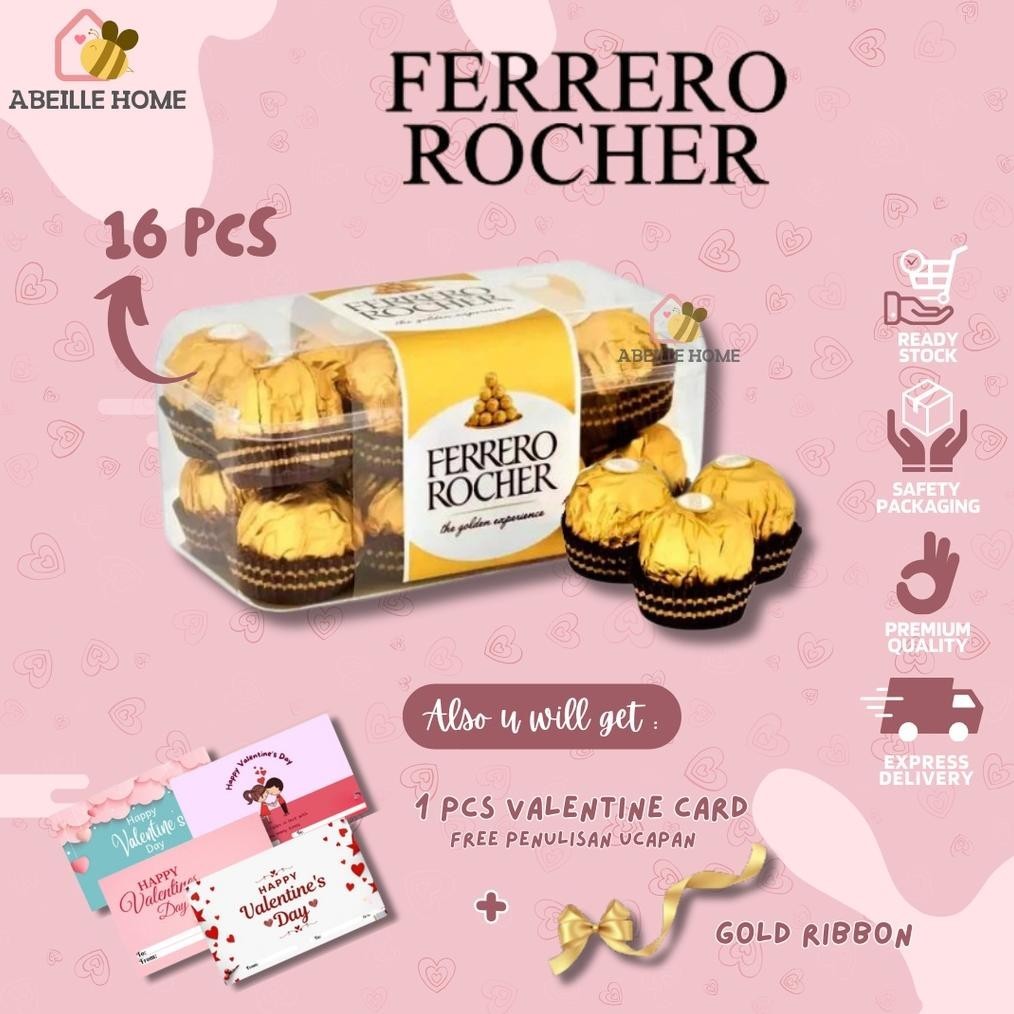 

PROMO MURAH COKLAT FERRERO ROCHER T 24 ISI 24 PCS KADO VALENTINE GIFT