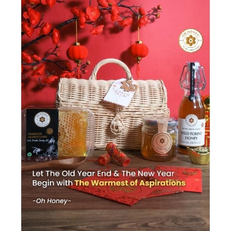 

CNY Oh, Honey Wooden CNY Hampers / Hampers Madu Asli Imlek 2024