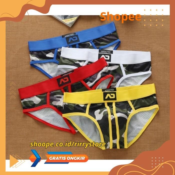 CELANA DALAM PRIA ADDICTED CAMO, CELANA DALAM BRIEF PRIA ARMY  / CELANA DALAM PRIA ADDICTED CAMO, CE