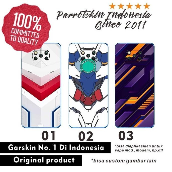Garskin Skin Xiaomi Poco X3 Pro Gundam Armor anti gores back case Spasi Case