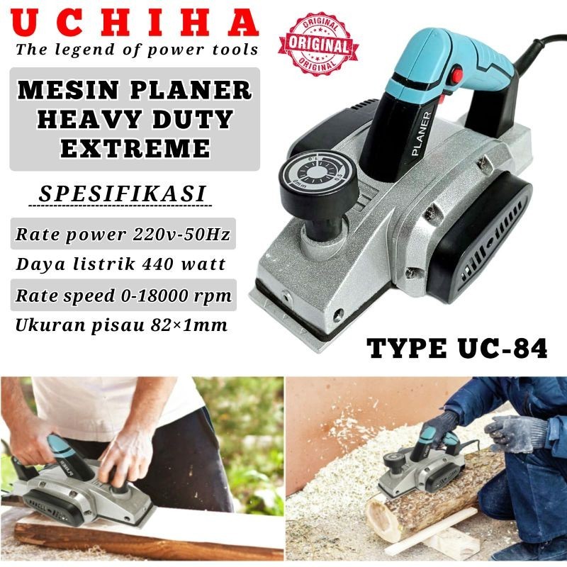 MODEL MAKITA Planner / Mesin Ketam Serut Kayu UCHIHA UC-84 stainless /Mesin Serut kayu ketam Pasah P