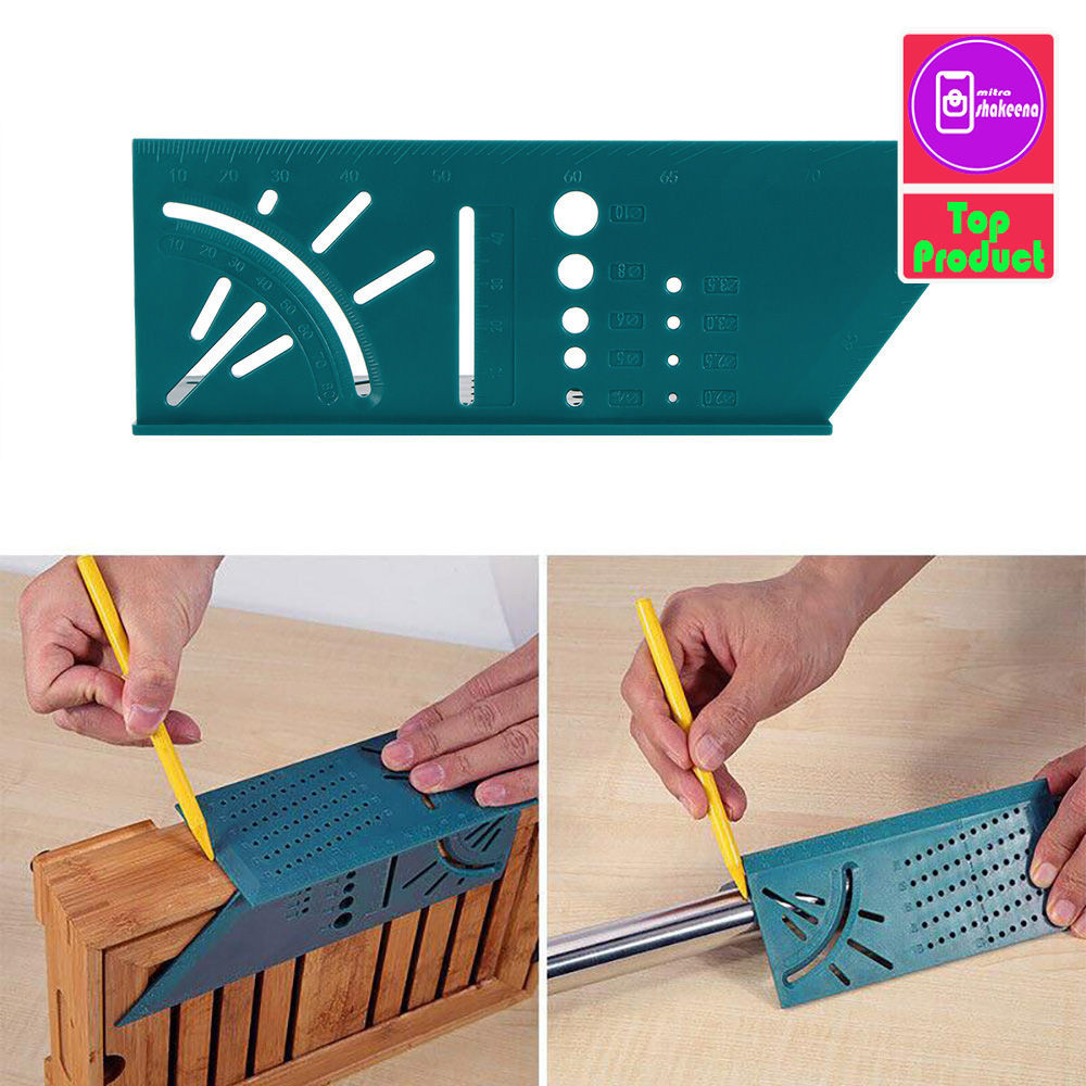 

SHMS Penggaris Mark Line Gauge T-Type Ruler 90 Degree 4CGR Green