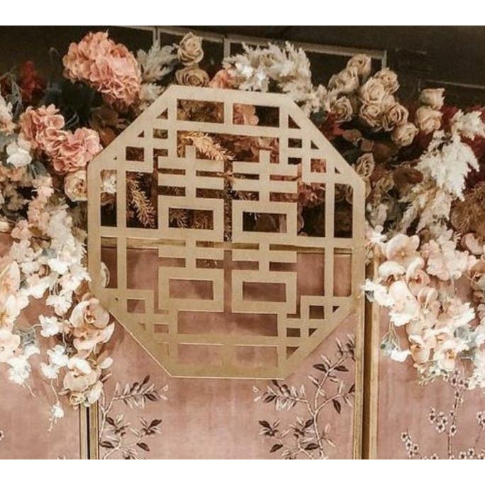 Backdrop Sign Shuang Xi Modern | Backdrop Sangjit