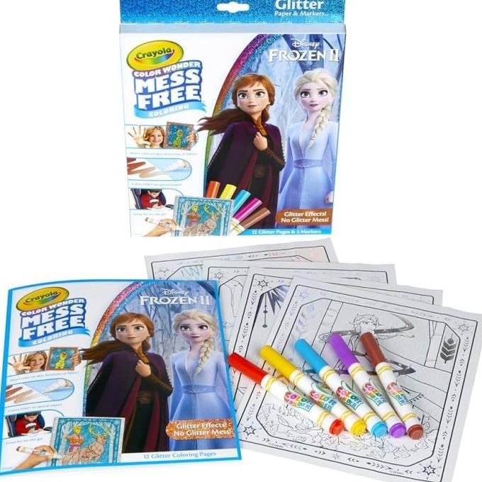 

Crayola Color Wonder Mess Free Glitter Frozen coloring marker