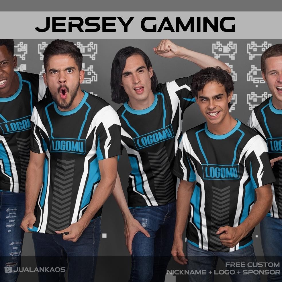 Fashion Berkualitas Baju Kaos Jersey Gaming ESports 19 Printing Custom ||