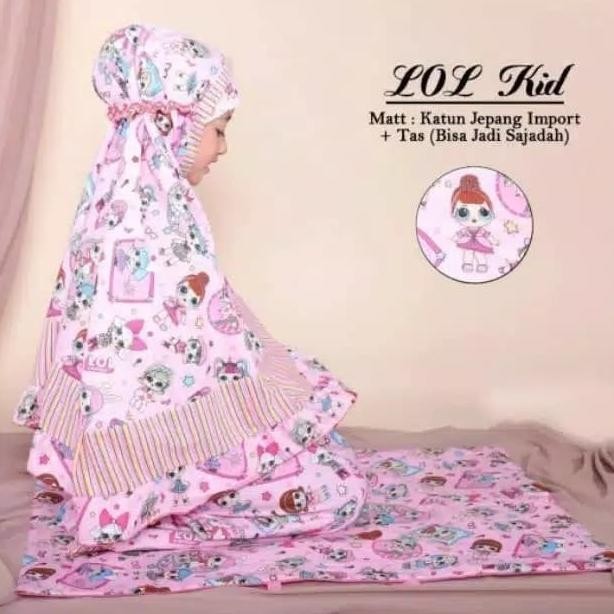 {POY} Mukena anak-anak-mukena LOL-mukena karakter-mukena motif-mukena bali
