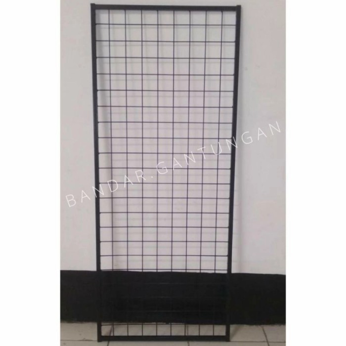 Ram Jaring Kawat Hitam Bingkai Hitam Ram Grid Wall Foto Wall Mesh-Bh