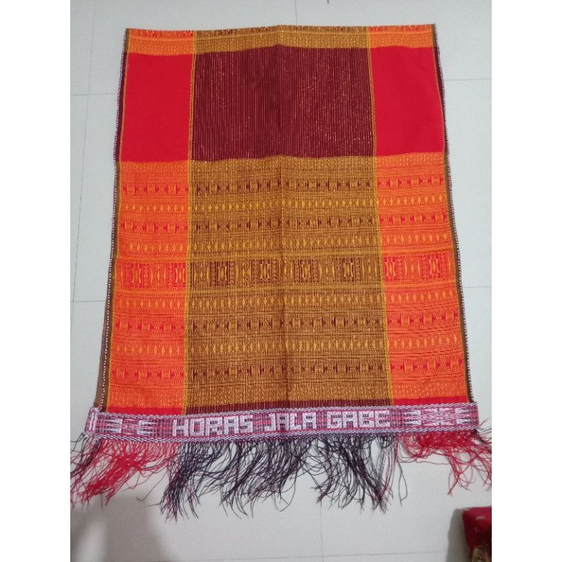 Ulos Ragihotang // Ulos Hela // Ulos Pengantin Emas Sirat Jumbo