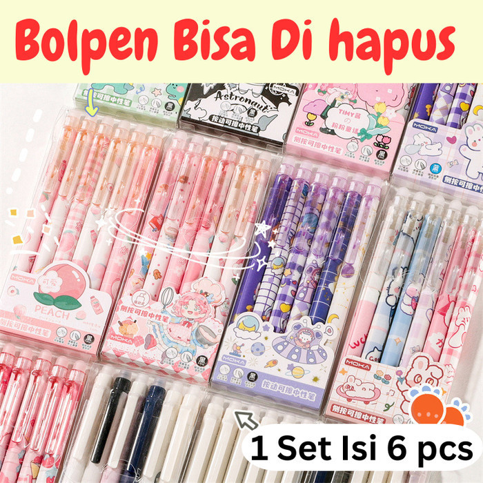 

Pulpen Pena Bolpoin Bisa Di Hapus Karakter Lucu Erasable Pen ST0100 -fo3