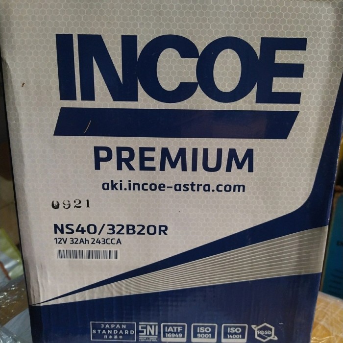 aki mobil incoe premium NS40 12 v 32 ah