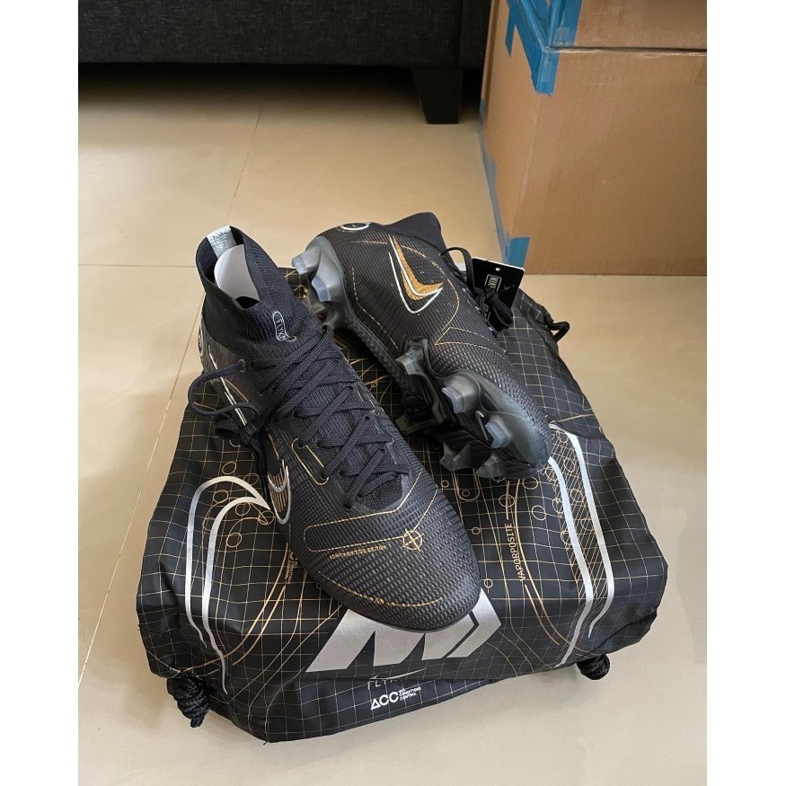Sepatu Bola Nike Mercurial Superfly Elite 8 Fg Black Gold Bnib