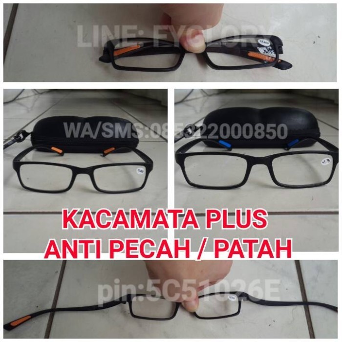 kacamata baca plus (+) ANTI PATAH DAN PECAH