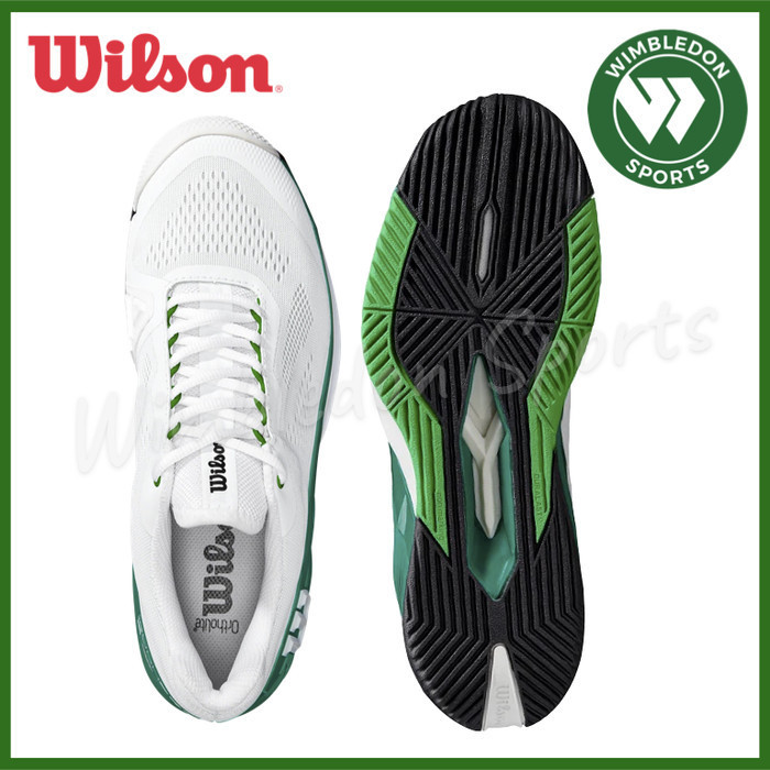 Sepatu Wilson Rush Pro 4.0 White Green / Sepatu Tenis Wilson Rush Pro
