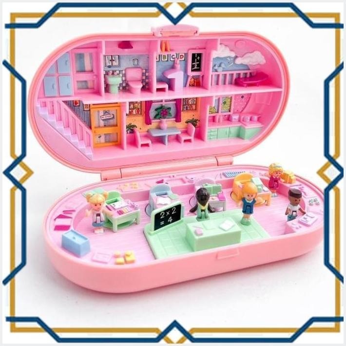 

[WRM] POLLY POCKET VINTAGE RARE STAMPIN SCHOOL 1992 BLUEBIRD