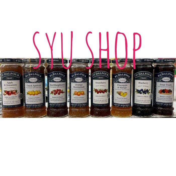 

Selai St Dalfour Strawberry Blueberry Apricot Orange Four Fruits Apple