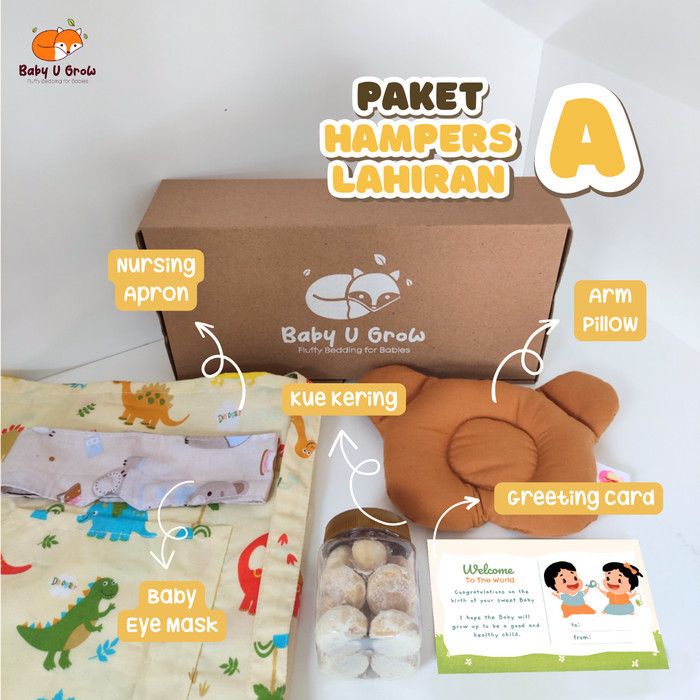 

Ready PAKET HAMPERS LAHIRAN - kado hadiah newborn bayi ibu - Baby U Grow