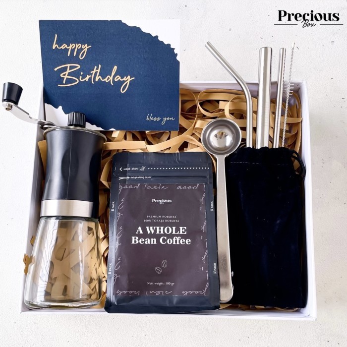 

Ready HAMPERS COFFEE LOVER KADO ULANG TAHUN PRECIOUS BIRTHDAY GIFT