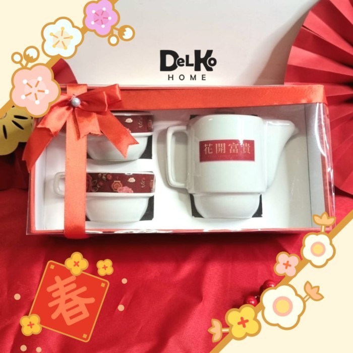 

Ready CNY hampers kado imlek sincia keramik teko teh set chinese new year