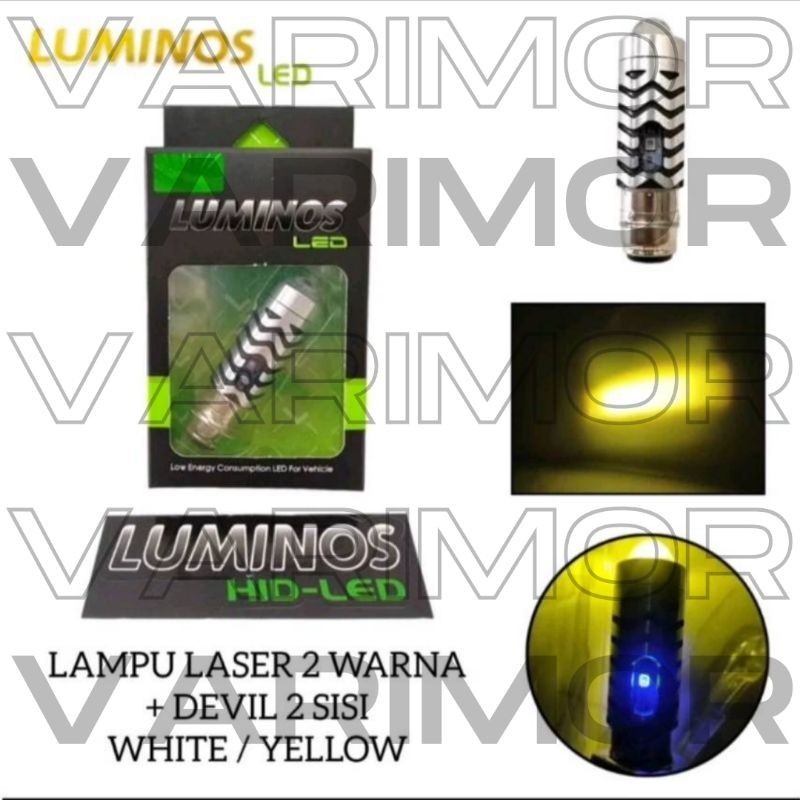LAMPU LASER H6 LUMINOS KUNING + PUTIH