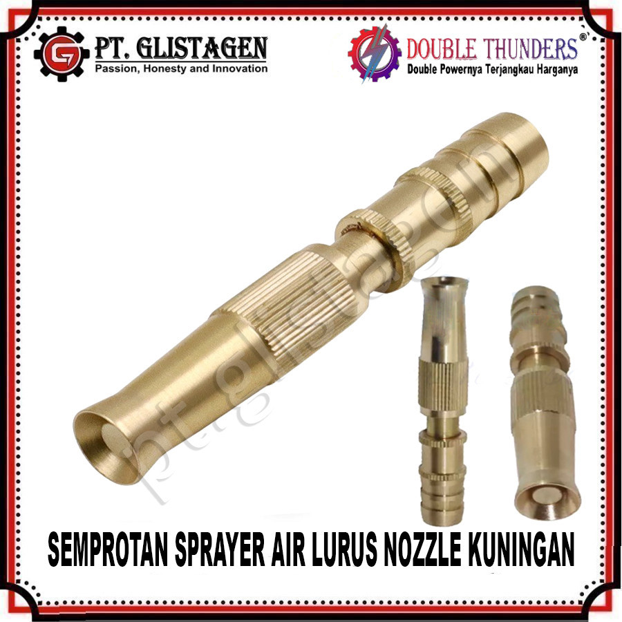 Semprotan Air Lurus Kuningan Semprotan Brass Sprayer Nozzle Kuningan