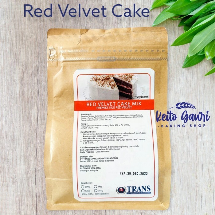 

Terlaris Trans Red Velvet Cake Mix 500 Gram Tepung Premix Kue Promo Terbaru