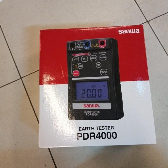 Sanwa Pdr4000 Digital Earth Tester Ground Grounding Pdr-4000 Original