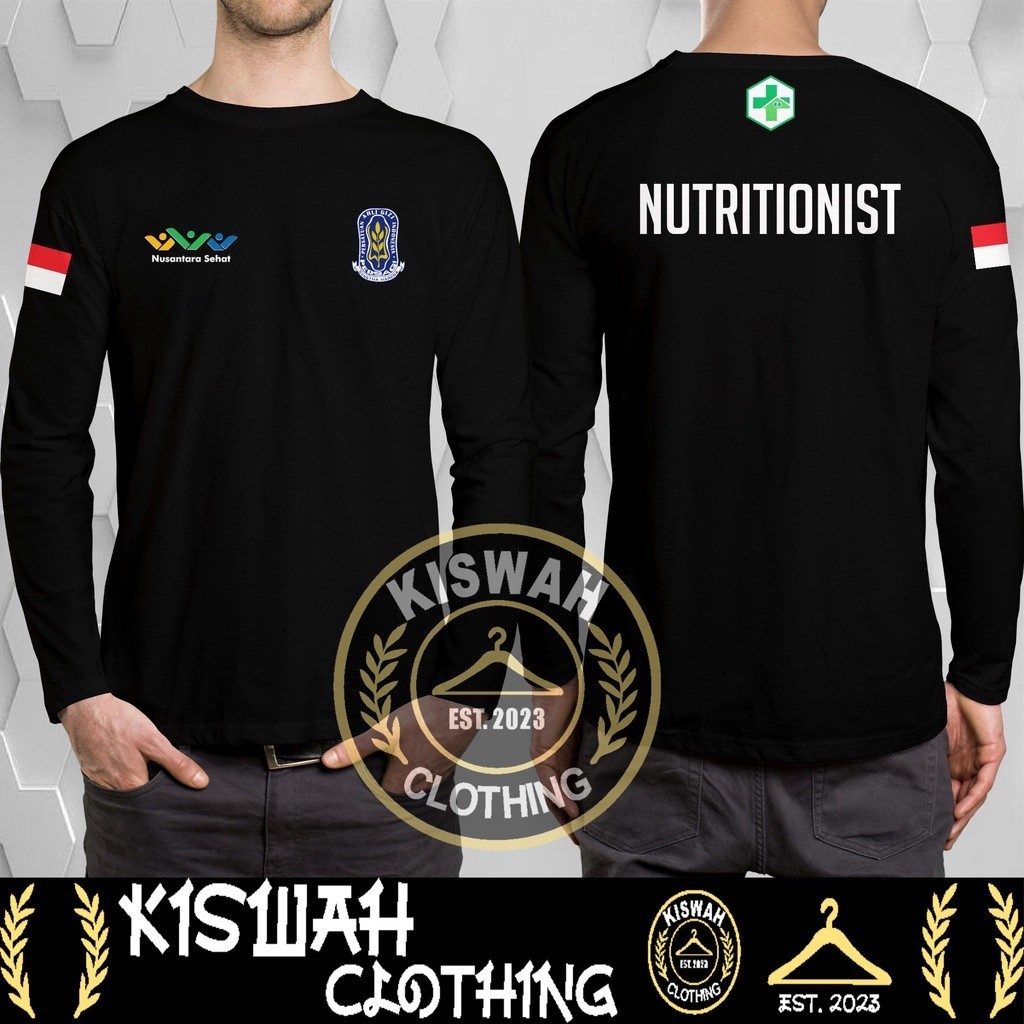 Kaos Tshirt PERSAGI Nusantara Sehat Nutrisionis Lengan Panjang Baju Distro