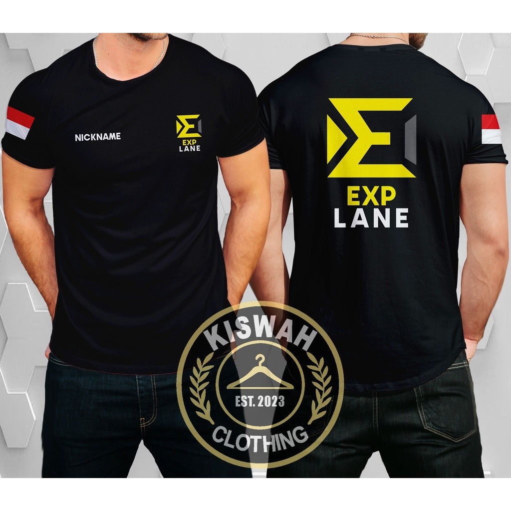 Kaos Tshirt Role Mobile Legend MLBB Exp Lane Gratis Nickname Baju Game