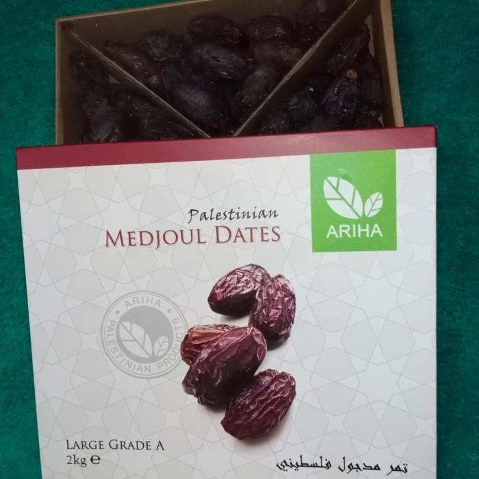 

Kurma - Kurma Medjoul Large Ariha @2 Kg Grade A Asli Palestina Medjol Medjool