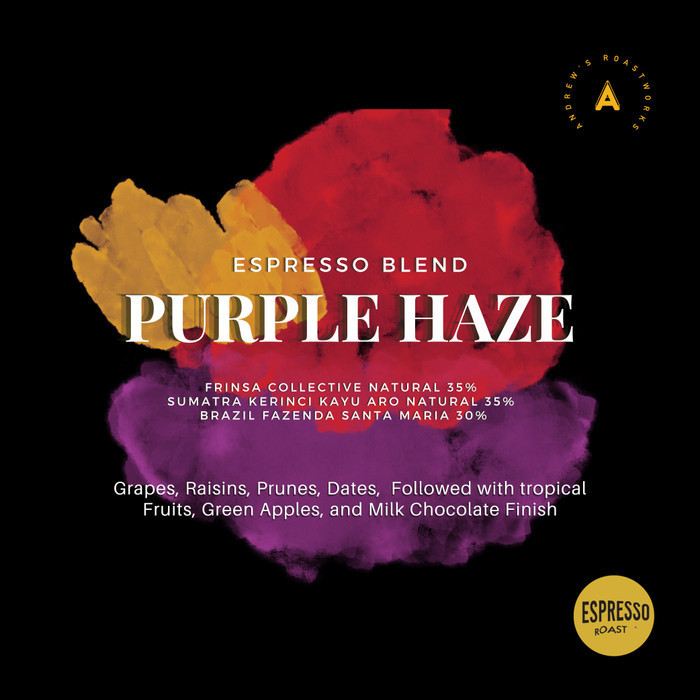 

Purple Haze Espresso Blend A Roastworks - Biji Kopi