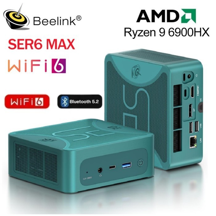 Mini Pc Beelink SER6 MAX 6900HX AMD Ryzen 9 32/1TB Wifi6 Windows 11Pro
