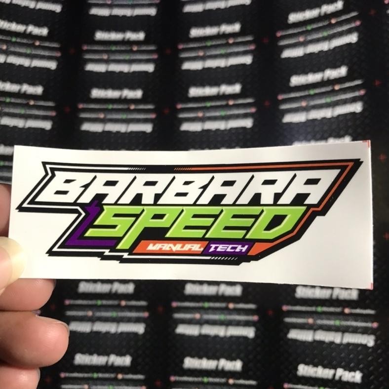 tomonimart Stiker Motor Racing Bengkel Balap - MJKM Barbara Aben ||