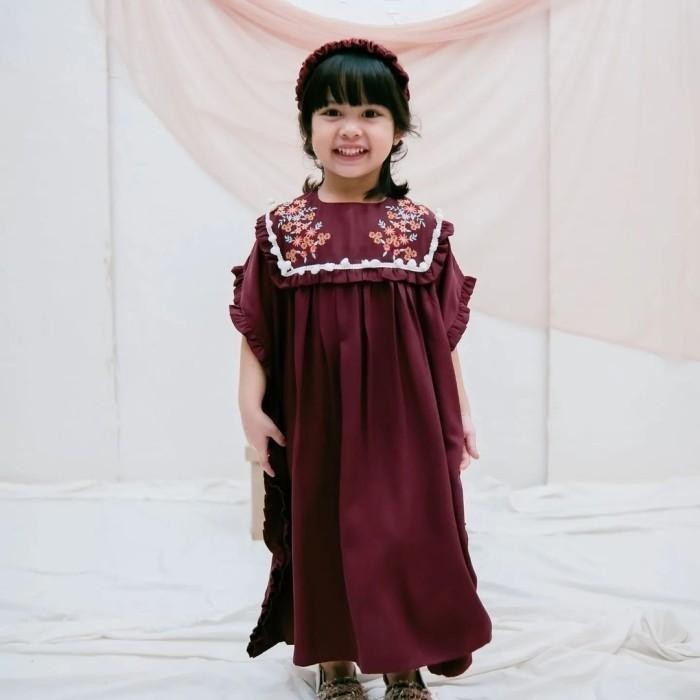 BISA COD - KAFTAN RAYA , DRESS KAFTAN TWILL ANAK PEREMPUAN
