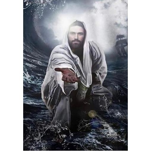 LUKISAN FULL DIAMOND 5D PAINTING (DIY) YESUS DIAIR 30X40CM (PXT)