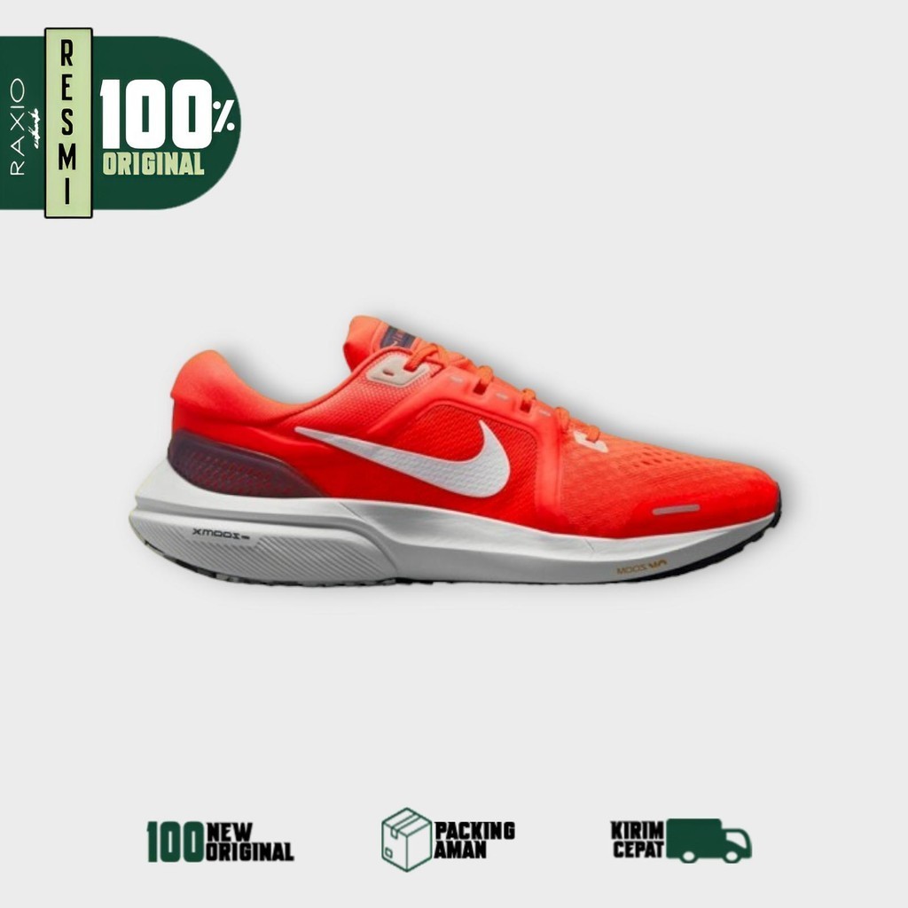 Sepatu Lari Nike Air Zoom Vomero 16 neon Red Grey Original Ori Asli BNIB Murah