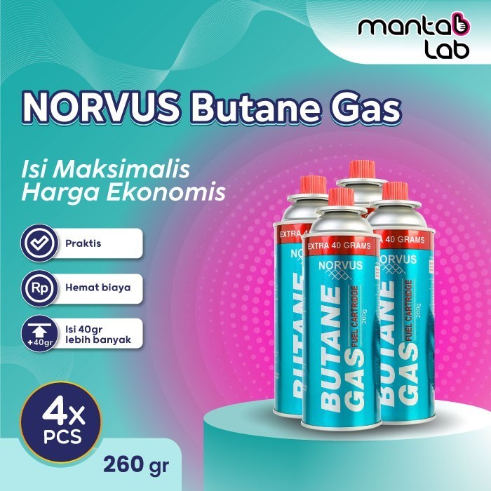 NORVUS - BUTANE GAS BUNDLING 4X 260G