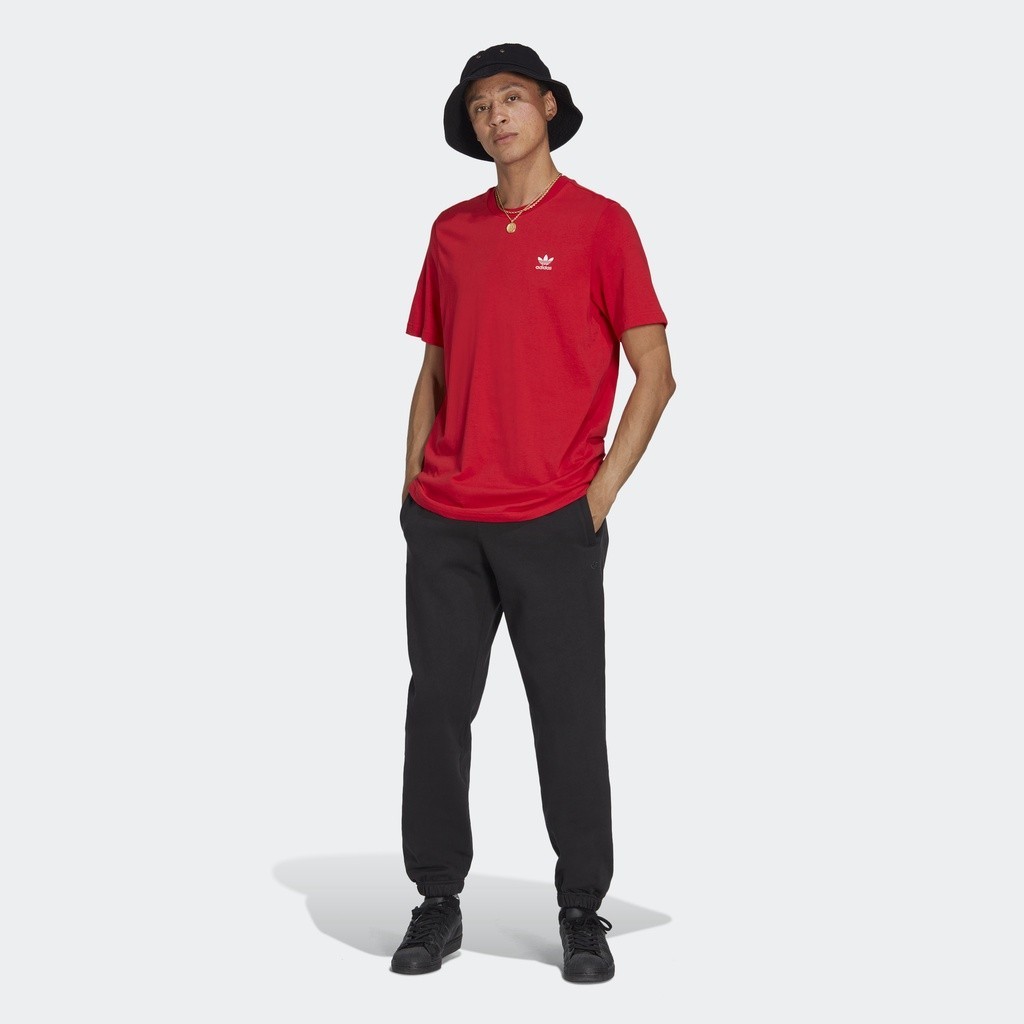 adidas ORIGINALS T-Shirt Trefoil Essentials Pria Merah IA4869