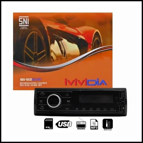 GRATIS ONGKIR MVIDIA MDV-6630B TAPE MOBIL SINGLE DIN HEAD UNIT RADIO USB SD CARD MP 