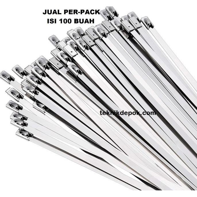 

Perpack Cable Ties Stainless 4.6 X 400 Mm Tali Tie 40 Cm Tis Pengikat Kualitas Premium