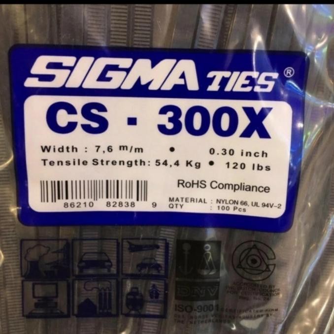 

Kabel Ties Sigma Tebal Panjang: 30Cm Tebal: 7,6 Kualitas Premium