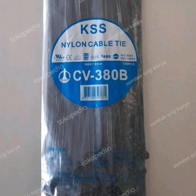 

Kabel Ties Kss Cv 380B / 380Cm 7,6 Hitam Kualitas Premium