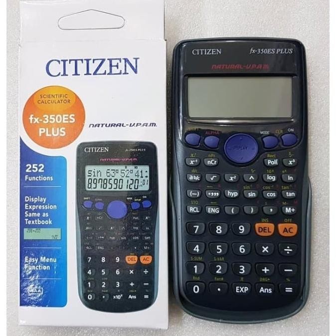 

Berkualitas Kalkulator Scientific Citizen FX-350ES PLUS Komplit 252 functions ,.