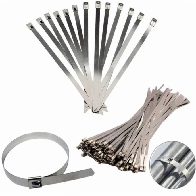 

Cable Ties Stainless Ukuran 4.6 X 300 Isi ( 100 Pcs ) Kualitas Premium